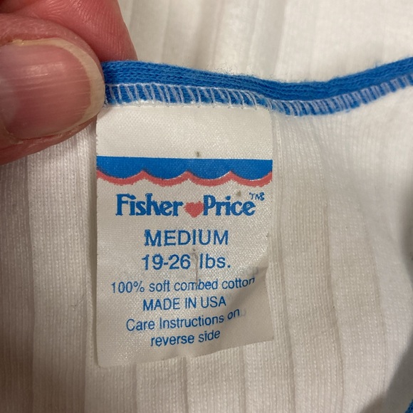 Vintage fisher price tank style onesie medium 19-26 lbs - Picture 6 of 6